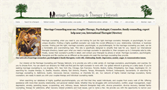 Desktop Screenshot of marriagecounselingtherapynetwork.com